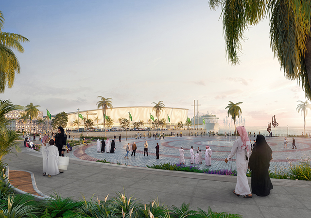 An artist’s impression of the amphitheatre in the downtown area.